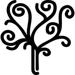 Tree of spirals icon