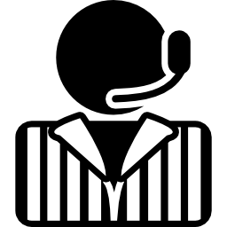 Person with headset icon