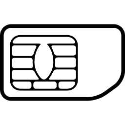 parte posterior de la tarjeta de teléfono icono