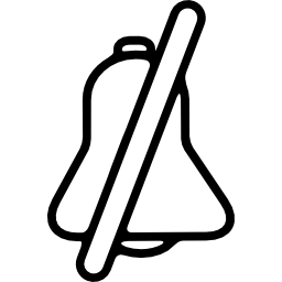 슬래시가있는 벨 icon
