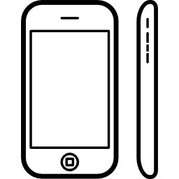 Phone from two views icon