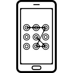 outil de téléphone avec mot de passe graphique Icône