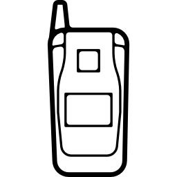 Mobile phone with hanging tool icon