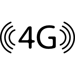 símbolo de conexão de telefone 4g Ícone