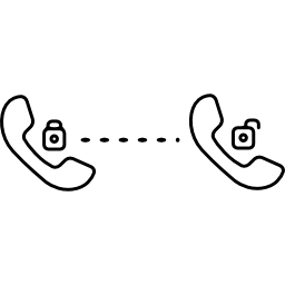 Unlock phone symbol icon