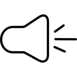 símbolo de audio del altavoz icono