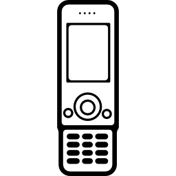 telefono con tastiera icona