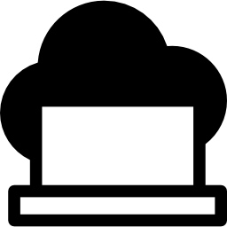 laptop w chmurze ikona