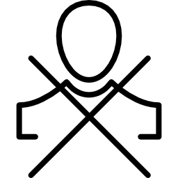 No disturb symbol in a circle icon
