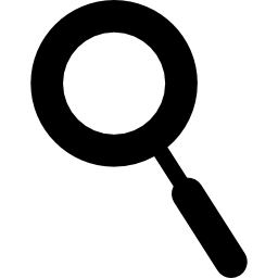 symbole circulaire de l'interface de recherche Icône