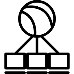 símbolo circular de red mundial icono