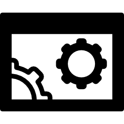 símbolo circular de configuración del navegador icono