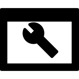 symbol ustawień przeglądarki wewnątrz okręgu ikona