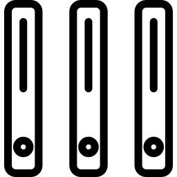 Hard drive circular symbol icon