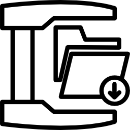円内のメジャー フォルダー インターフェイスのアウトライン シンボル icon