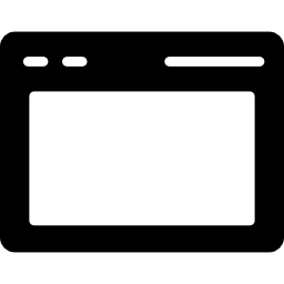 ventana del navegador en un círculo icono