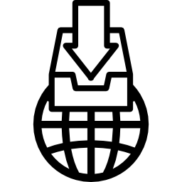 profilo della griglia mondiale con unità e freccia icona