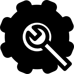 variante del simbolo dell'interfaccia delle impostazioni in un cerchio icona