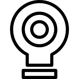 simbolo del contorno del bersaglio all'interno di un cerchio icona