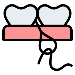 fil dentaire Icône