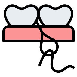 nić dentystyczna ikona