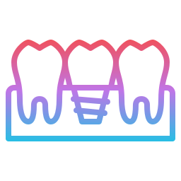 Dental implant icon