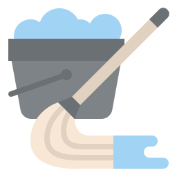 Cleaning mop icon