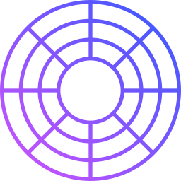 roda de cores Ícone