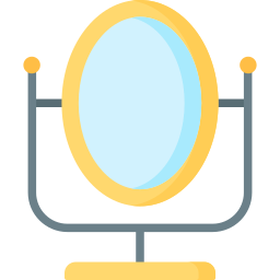 espejo de mano icono