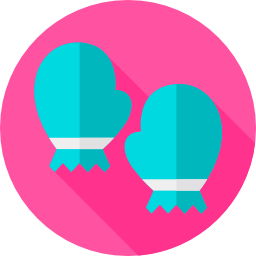 Baby gloves icon