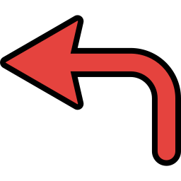 Turn left icon