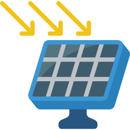 painéis solares Ícone