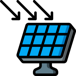 paneles solares icono