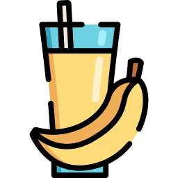 jus de banane Icône