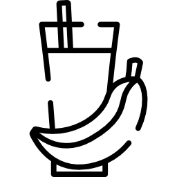 suco de banana Ícone