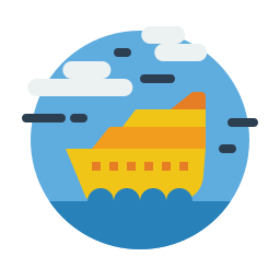 Cruise ship icon