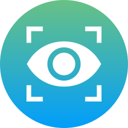 escáner de retina icono