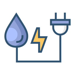 energía del agua icono