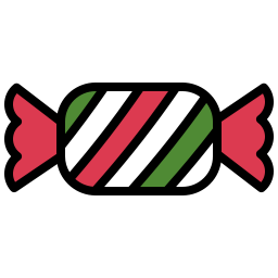 Christmas candy icon