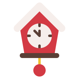 zegar z kukułką ikona