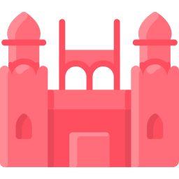 czerwony fort ikona