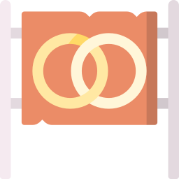 Wedding sign icon