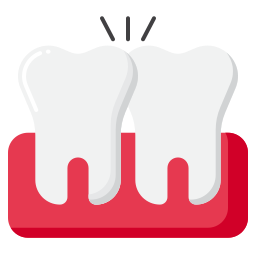 Crowded teeth icon