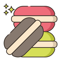 macarrón icono