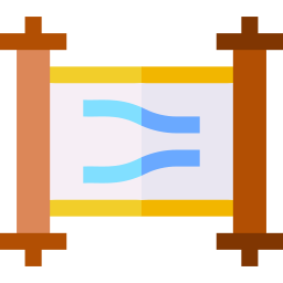 Paper scroll icon