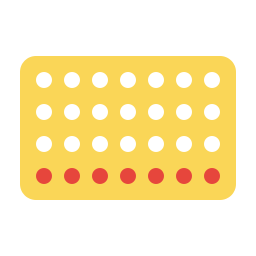 Contraceptive pills icon