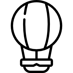 Hot air balloon icon