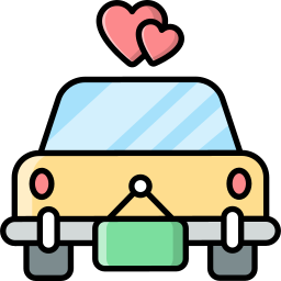 Wedding car icon