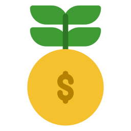 Money growth icon