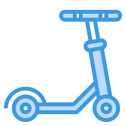 scooter de chute Ícone
